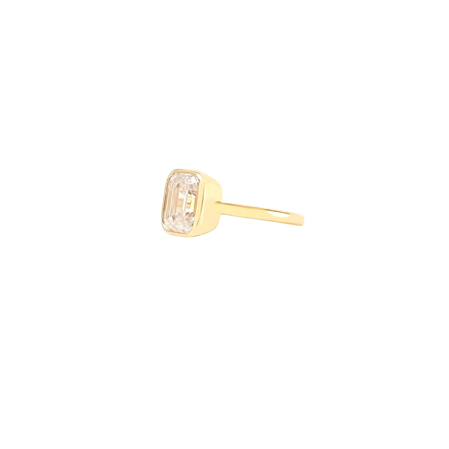 Bubble Emerald Cut Ring