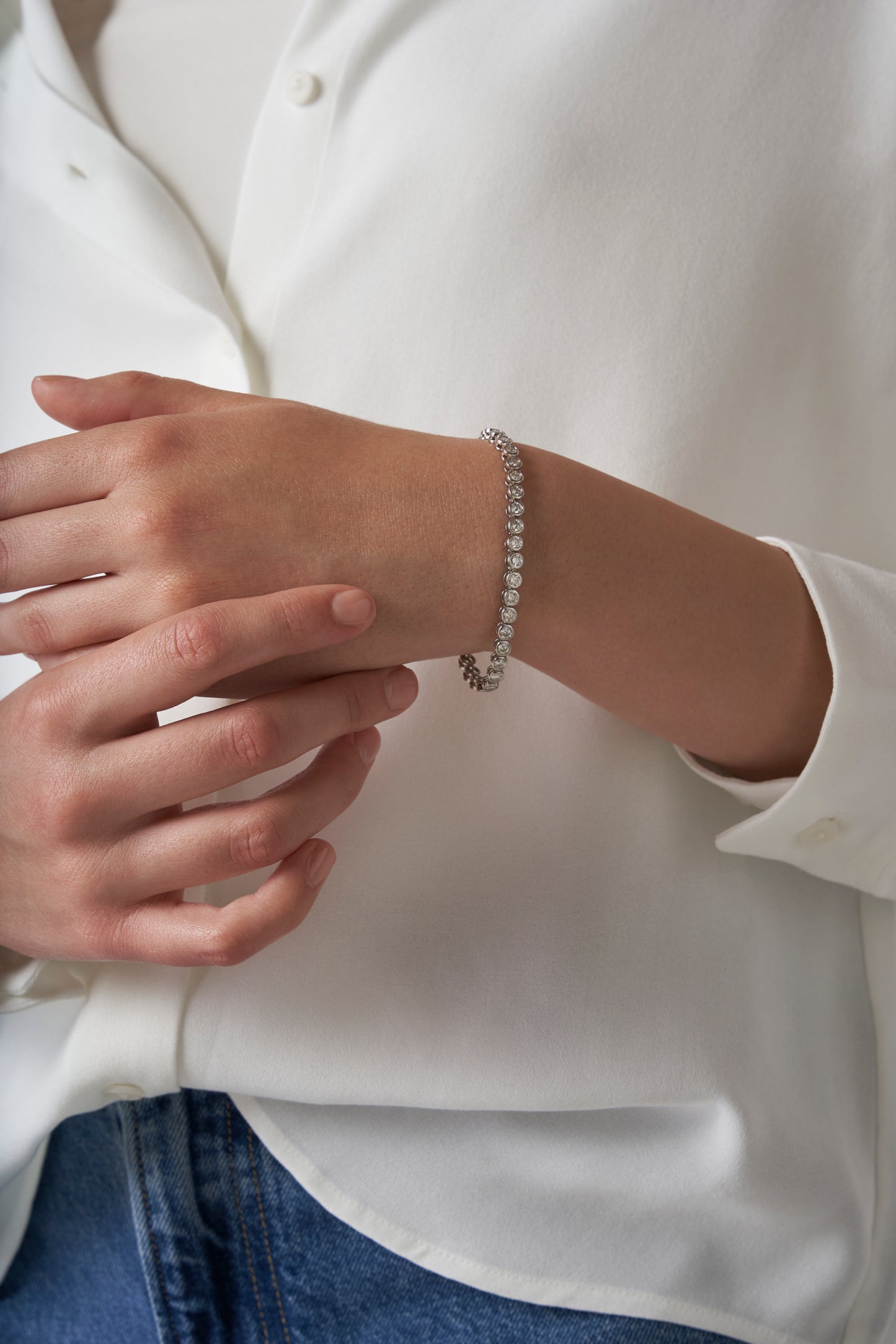 Bubble Tennis Moissanite Bracelet