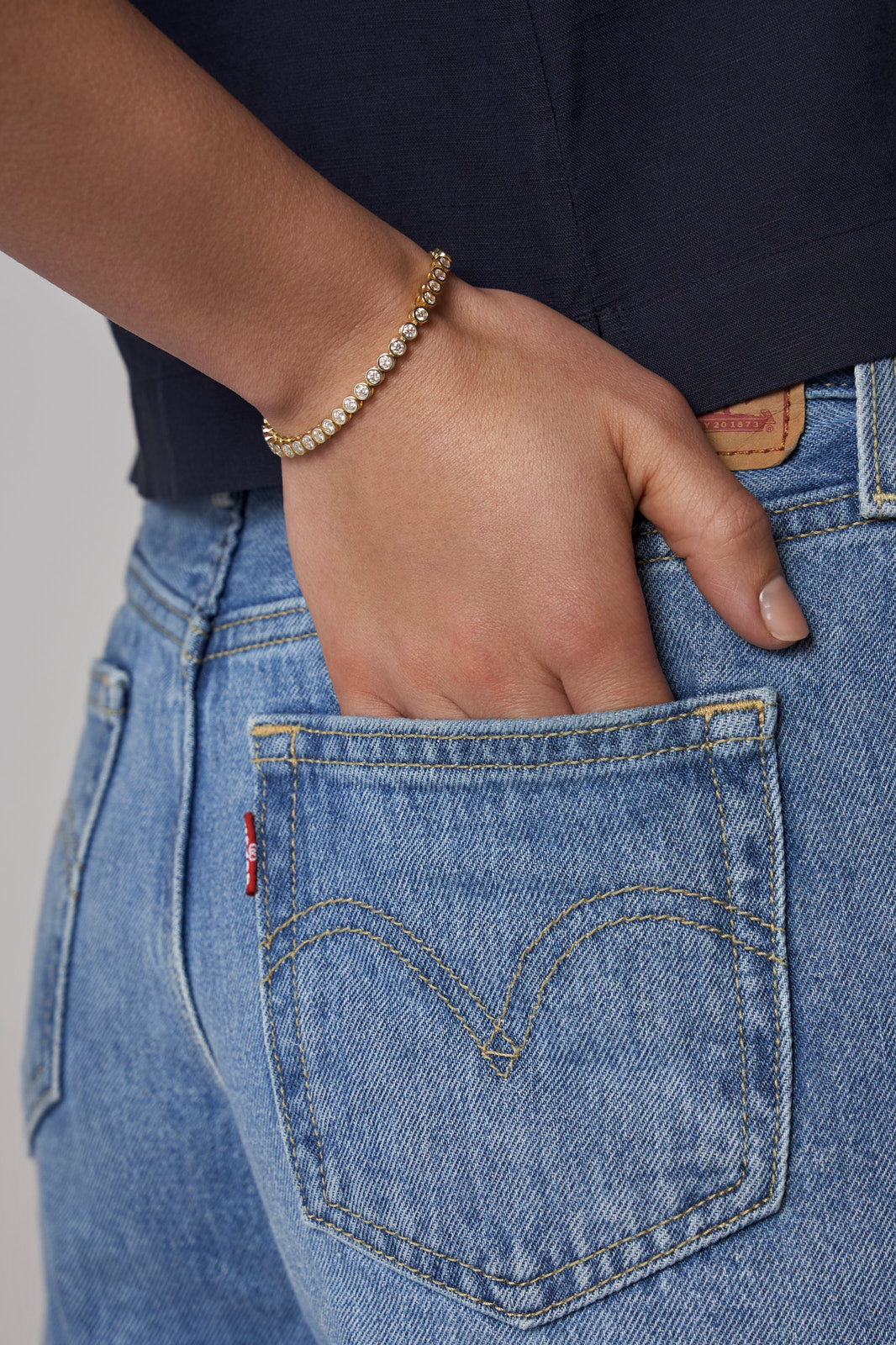 Bubble Tennis Moissanite Bracelet