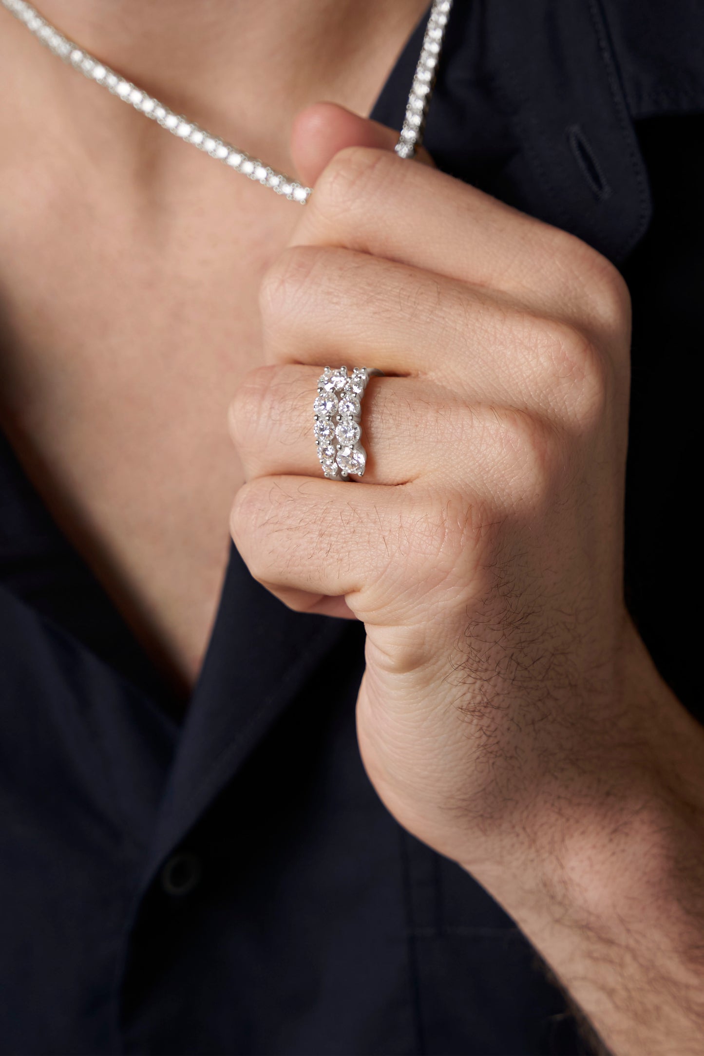 Comet Wrap Moissanite Ring