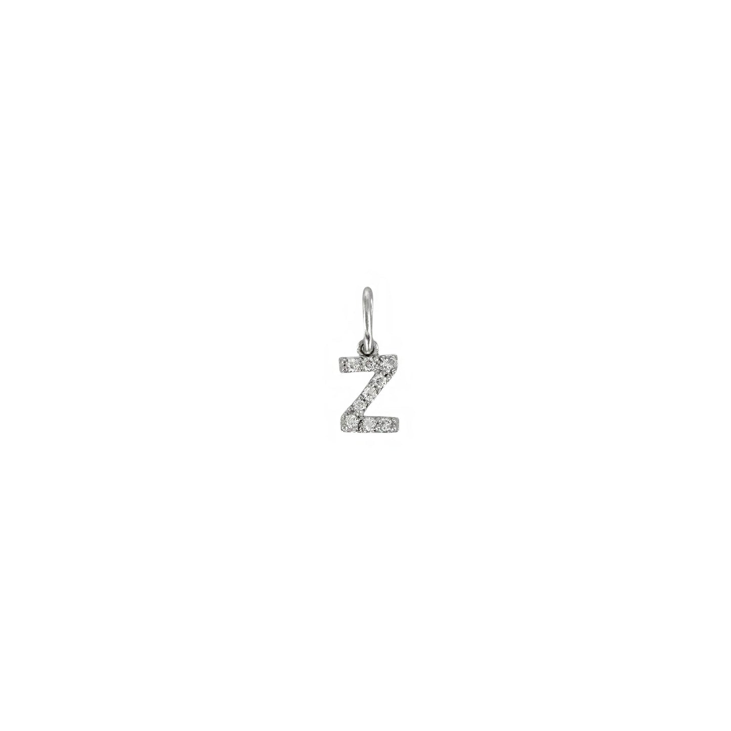 Letter Moissanite Pendant Necklace