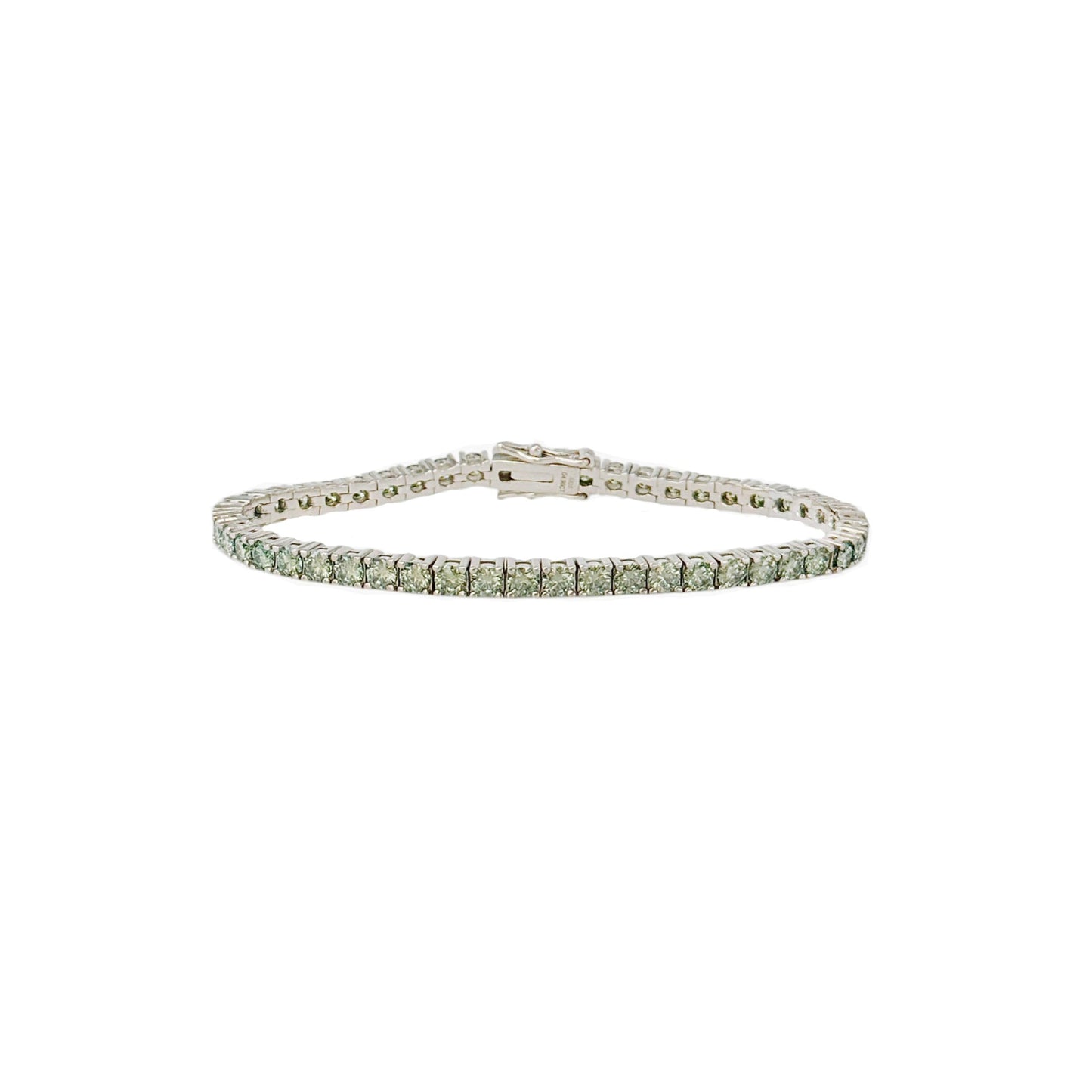 Green Moissanite Tennis Bracelet