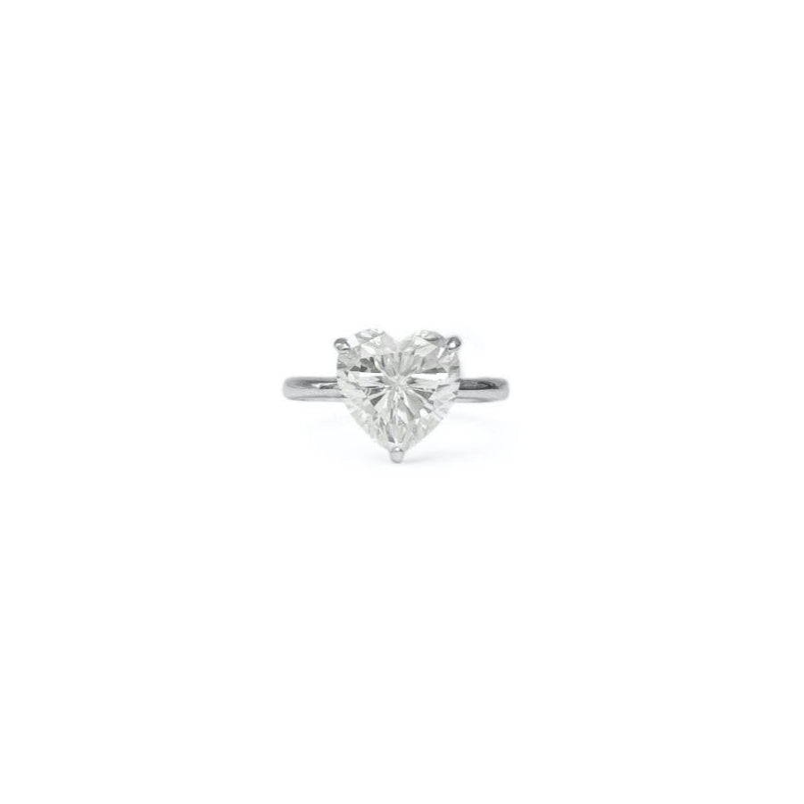 Heart Moissanite Ring