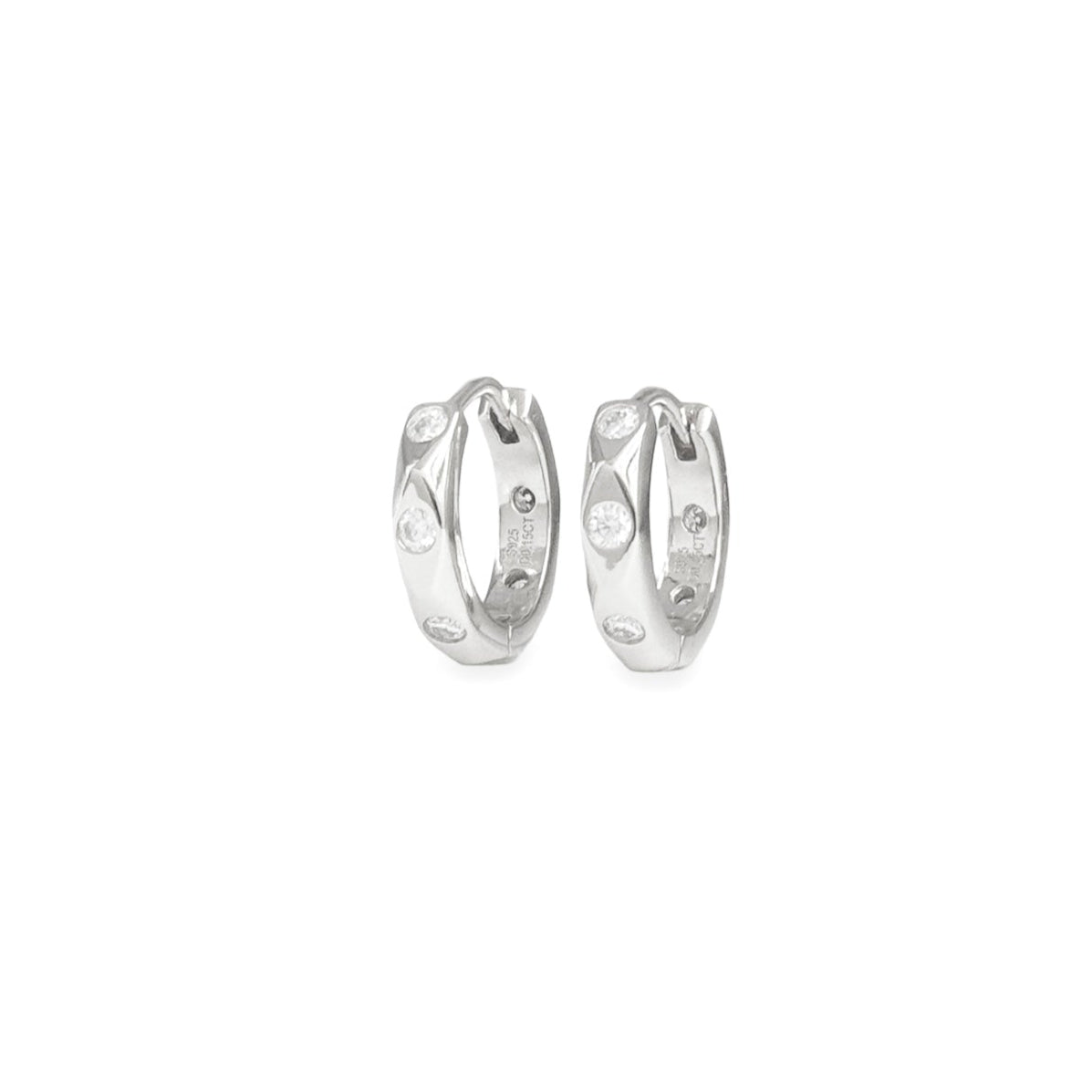 Hydra Moissanite Huggies