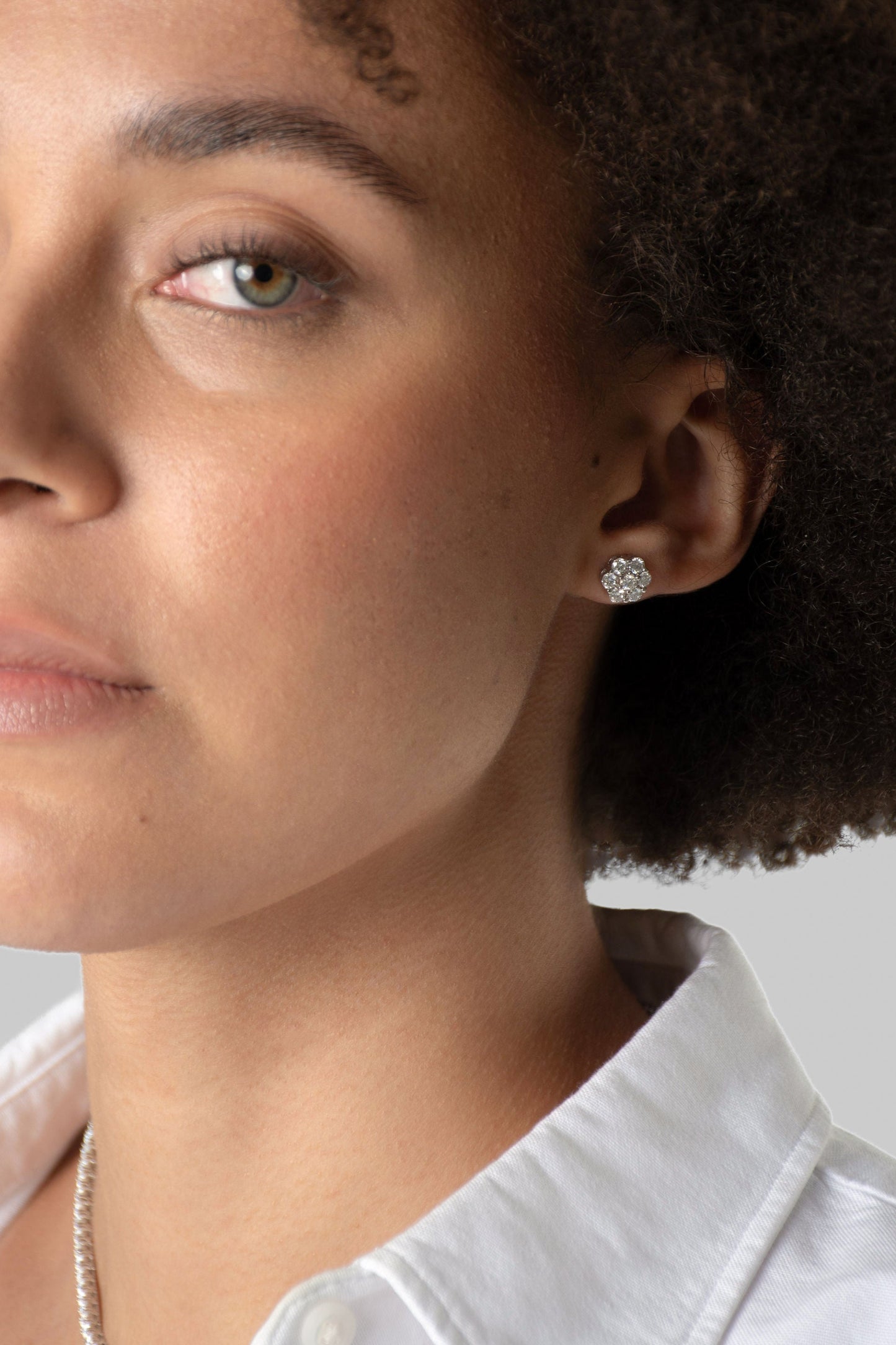 Moonflower Moissanite Earrings