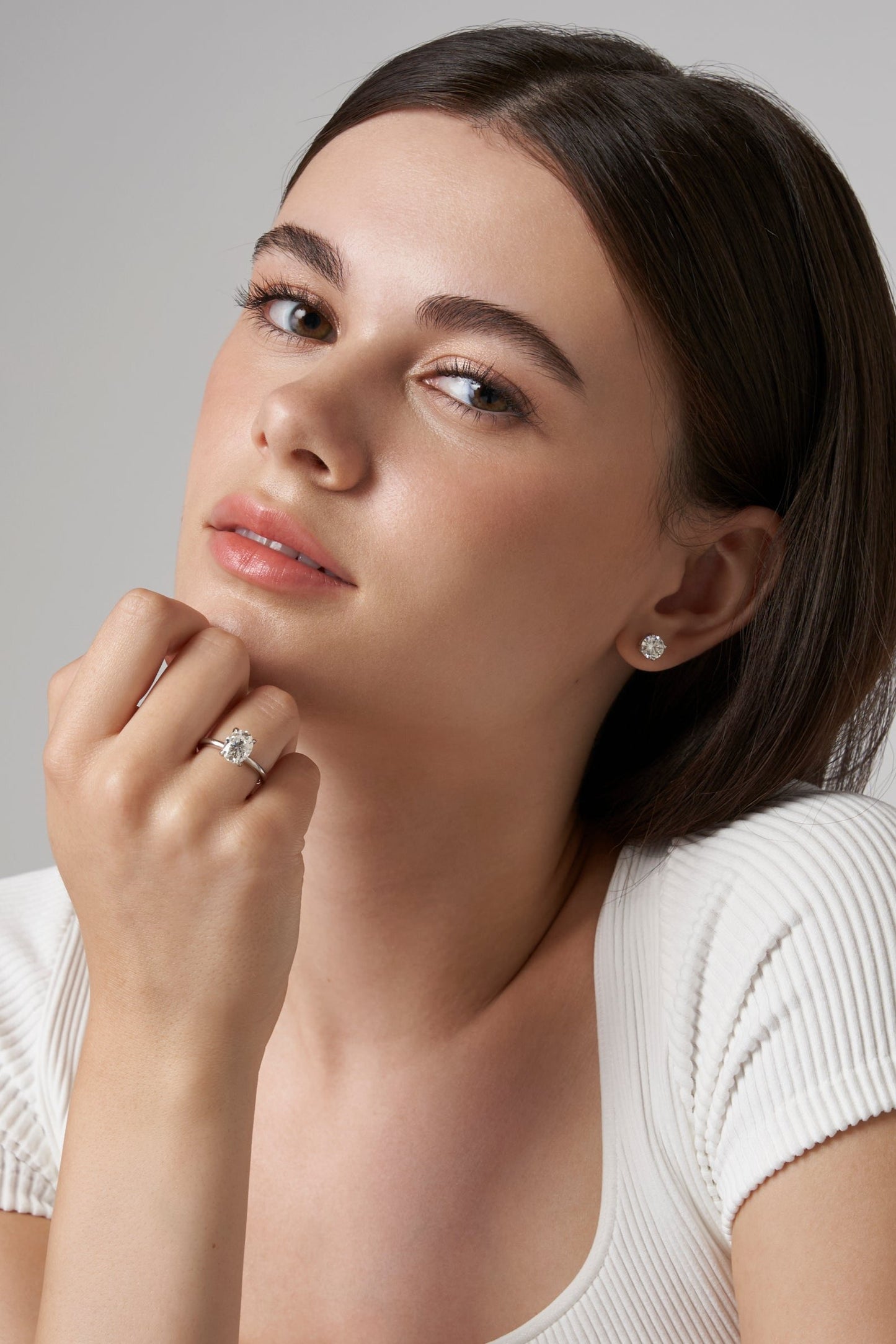 Oval Cut Moissanite Ring