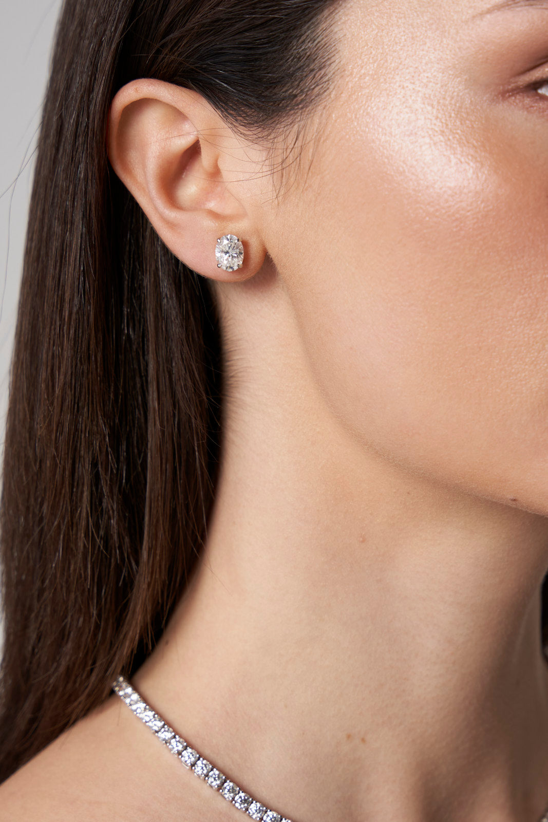 Oval Cut Stud Earrings