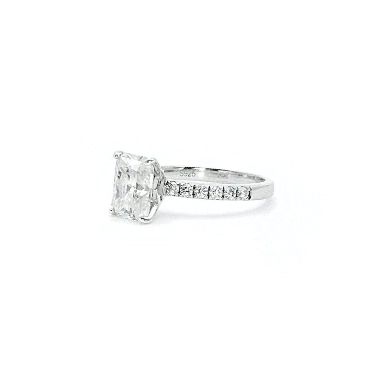 Radiant Cut Moissanite Ring