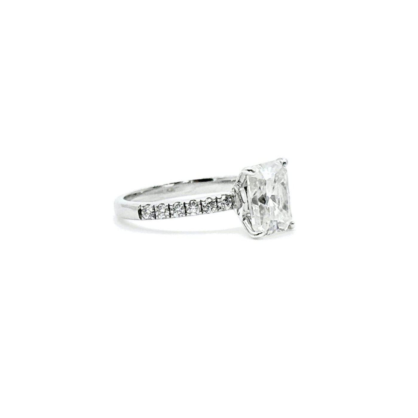 Radiant Cut Moissanite Ring