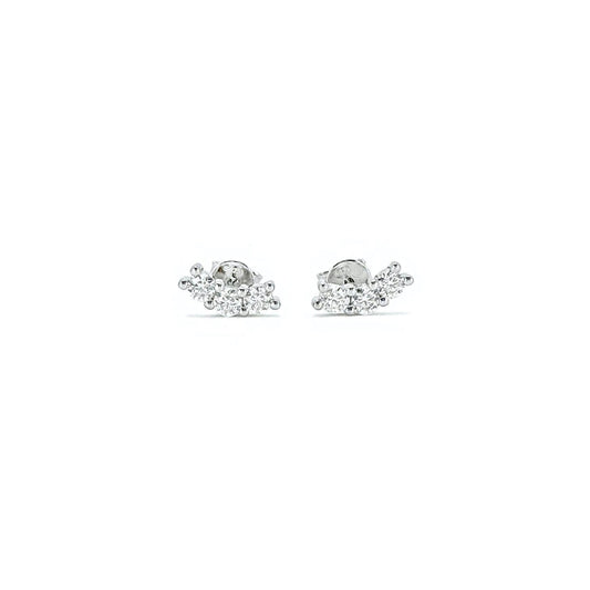 Cluster Moissanite Earrings