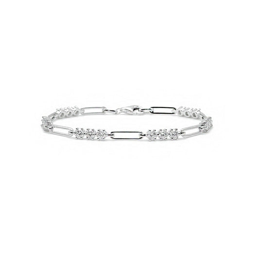 Trio Trombone Moissanite Bracelet