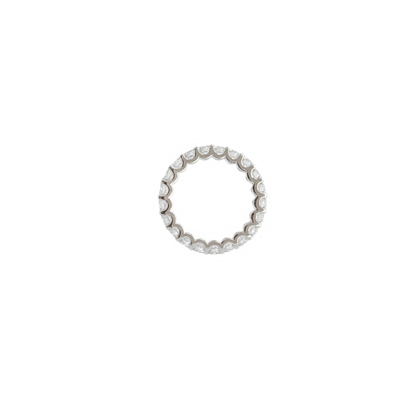 U-Prong Round Cut Eternity Band