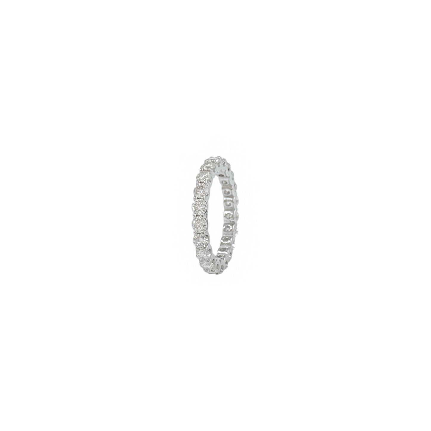 U-Prong Round Cut Eternity Band