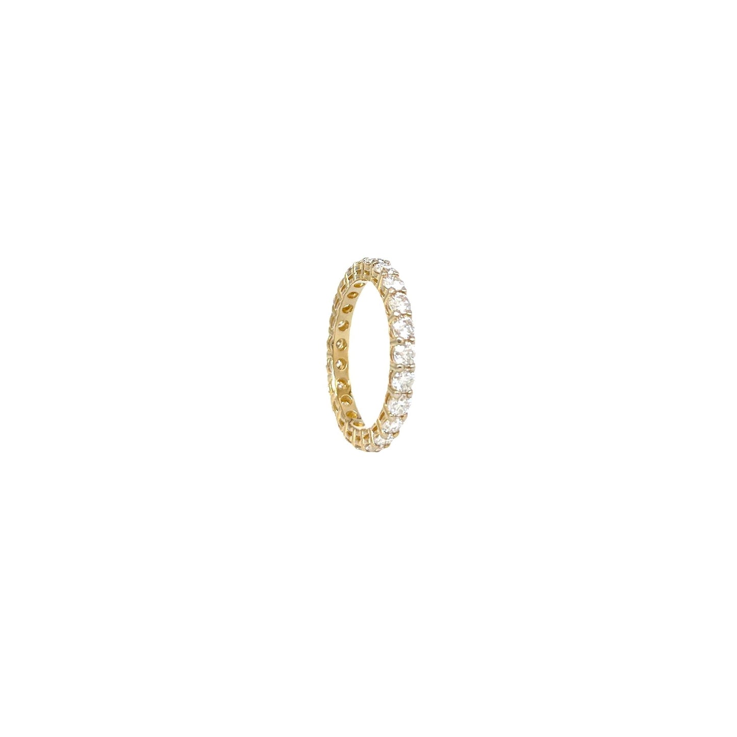 Round Cut Moissanite Eternity Band