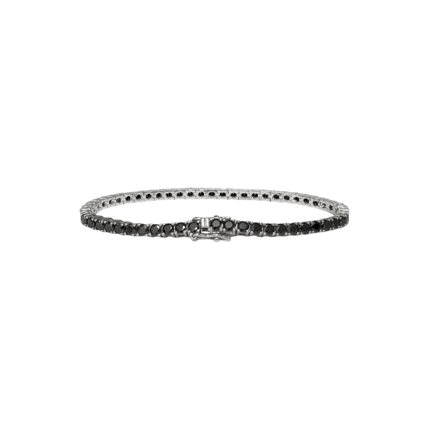 Black Moissanite Tennis Bracelet