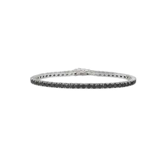 Black Moissanite Tennis Bracelet