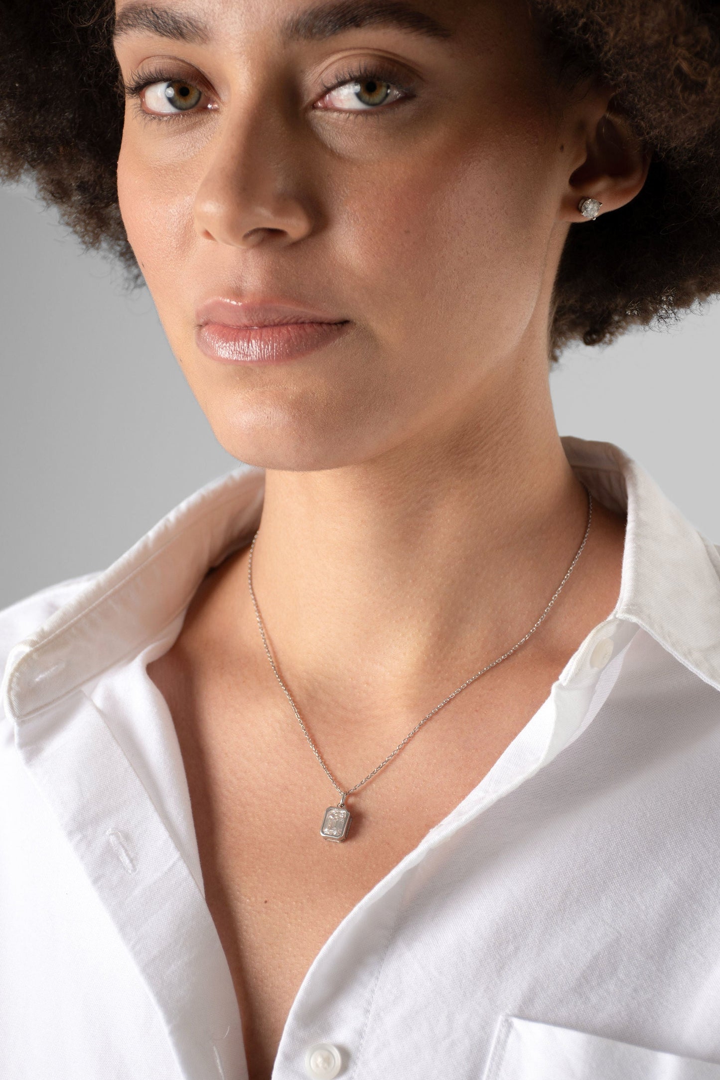 Bubble Emerald Pendant Necklace