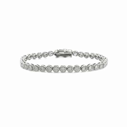 Bubble Tennis Moissanite Bracelet