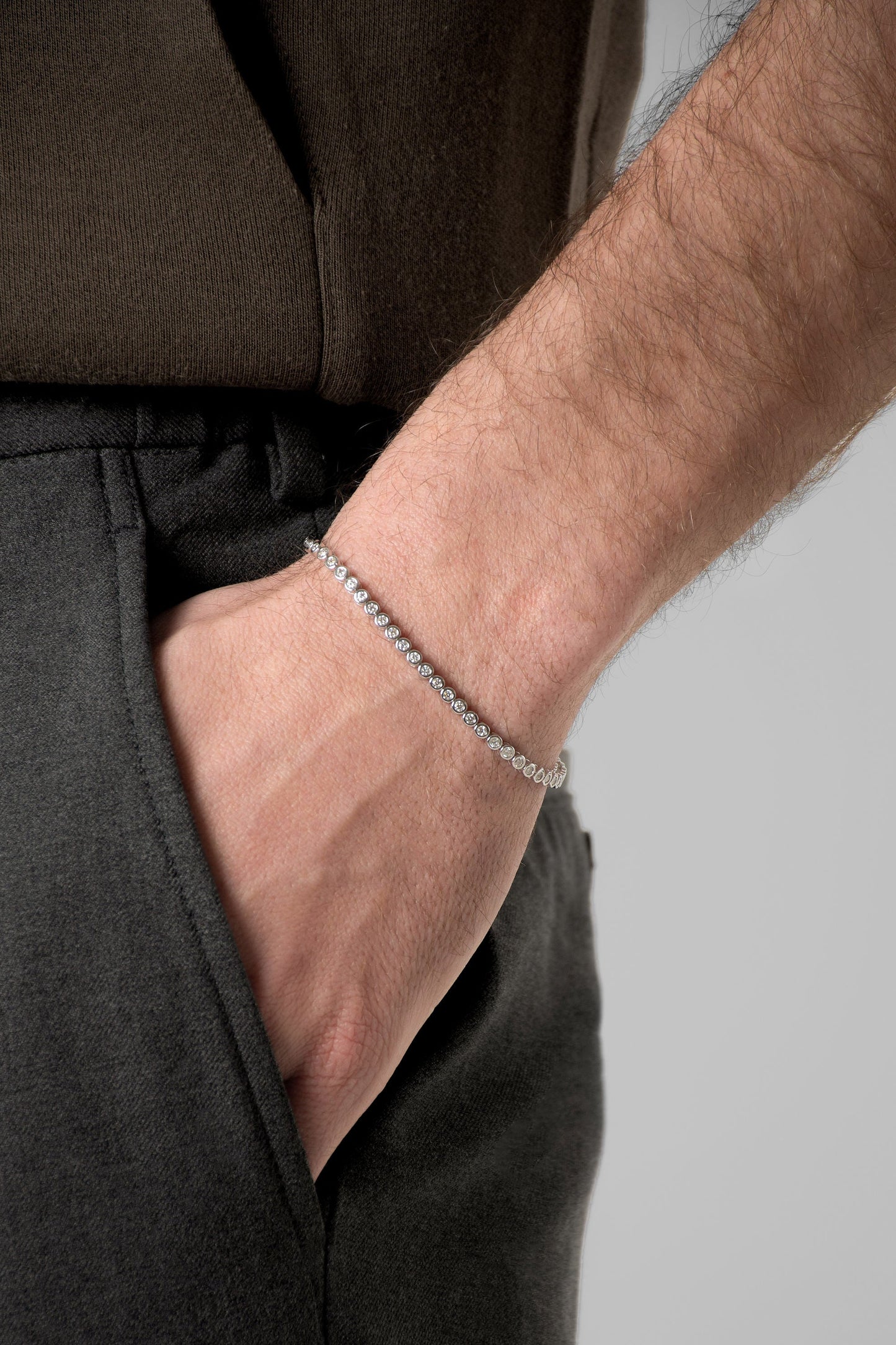 Bubble Tennis Moissanite Bracelet
