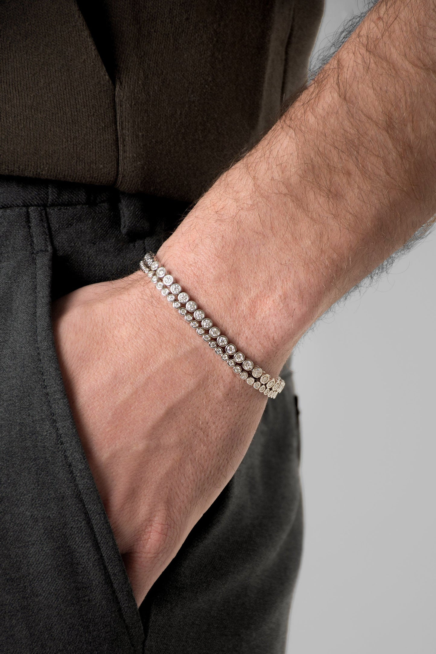 Bubble Tennis Moissanite Bracelet