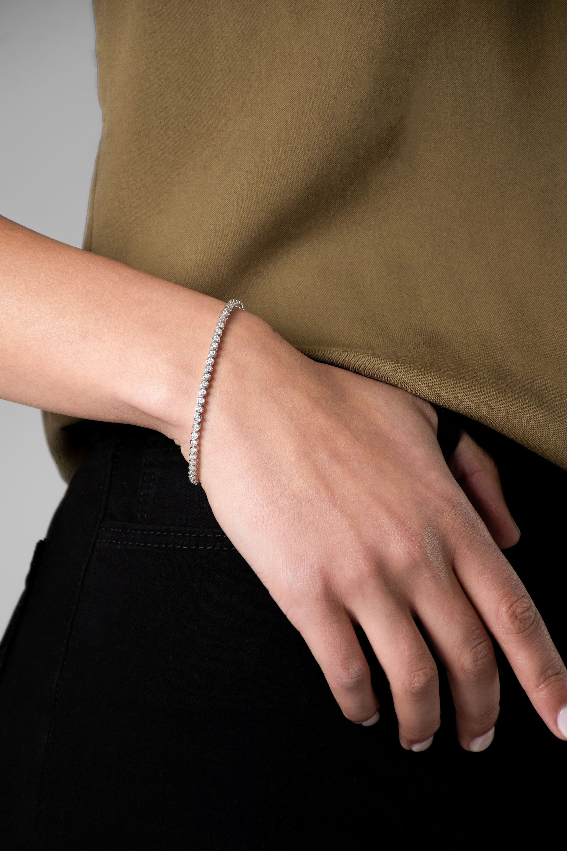 Bubble Tennis Moissanite Bracelet