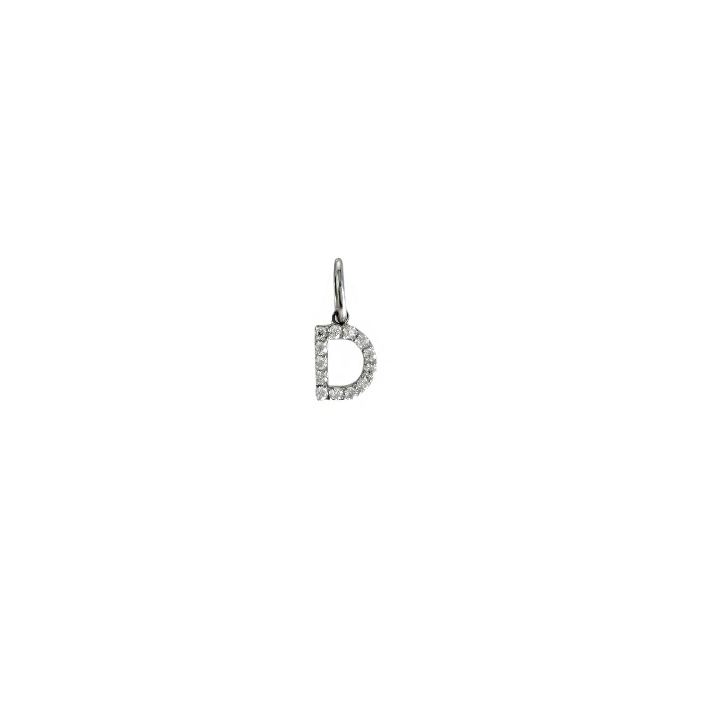 Letter Moissanite Pendant Necklace