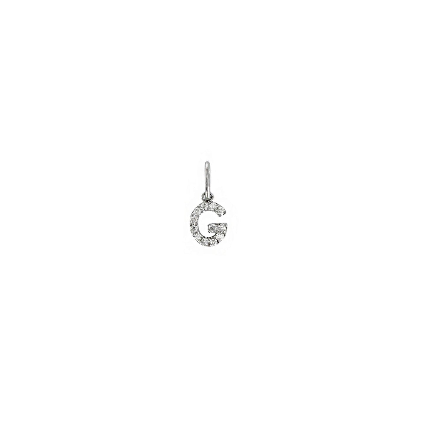 Letter Moissanite Pendant Necklace