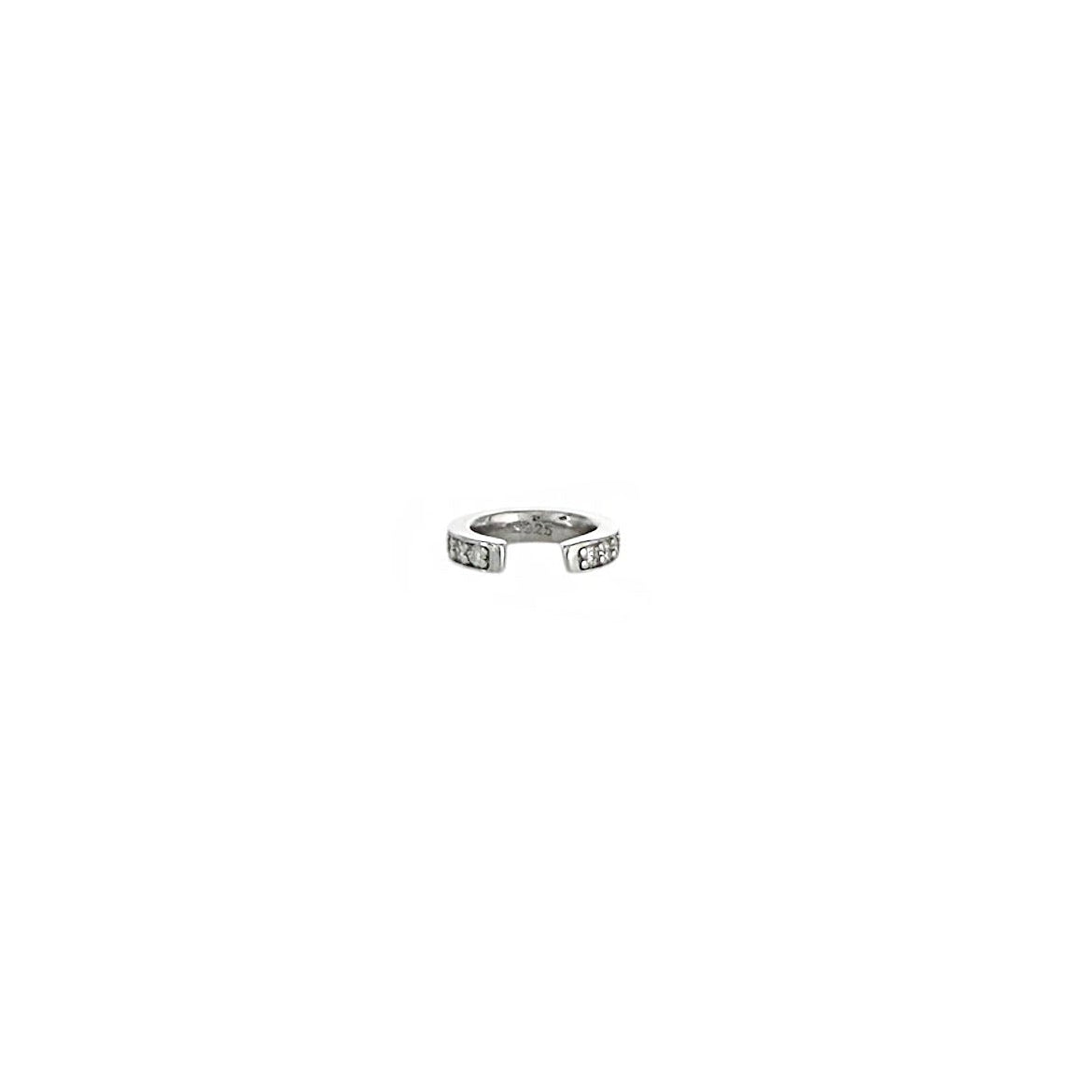 Channel Set Moissanite Ear Cuff