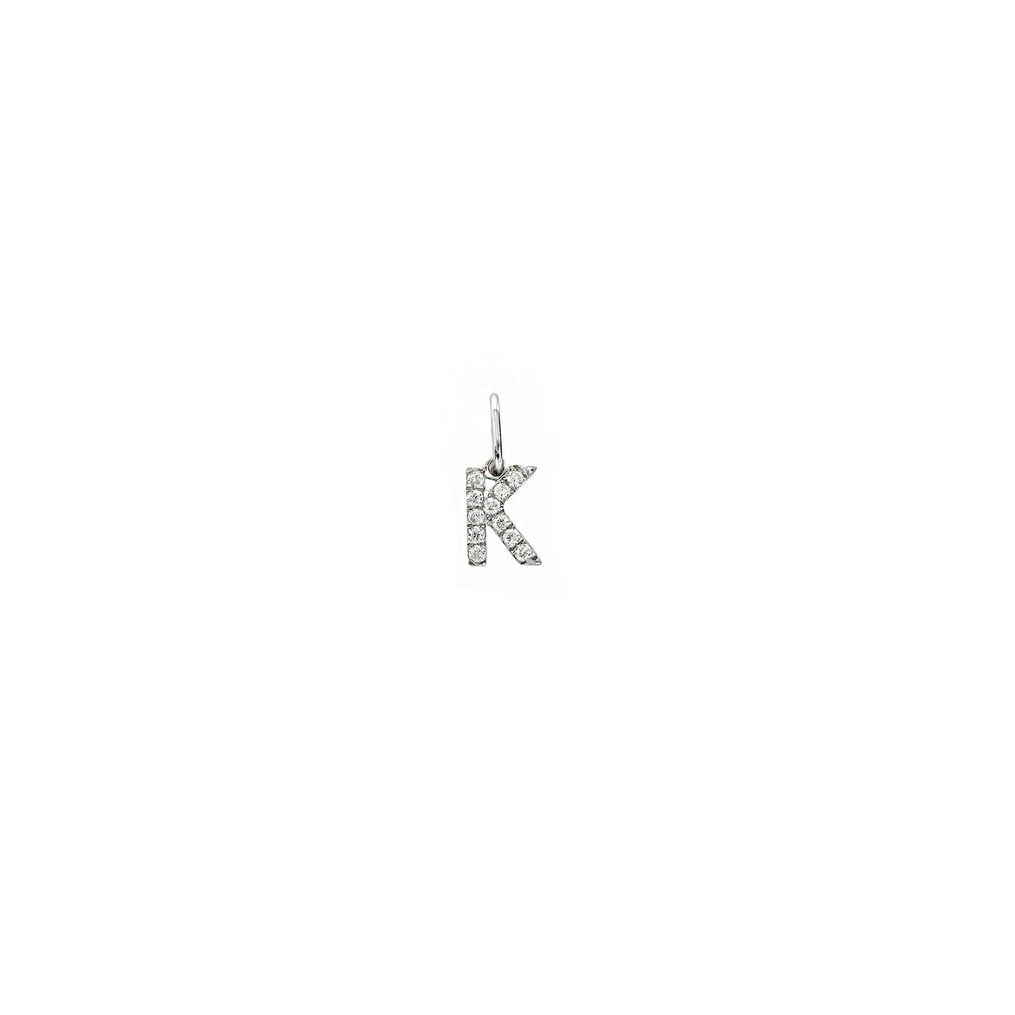 Letter Moissanite Pendant Necklace