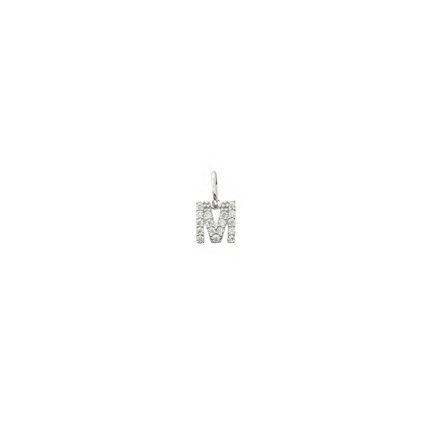 Letter Moissanite Pendant Necklace