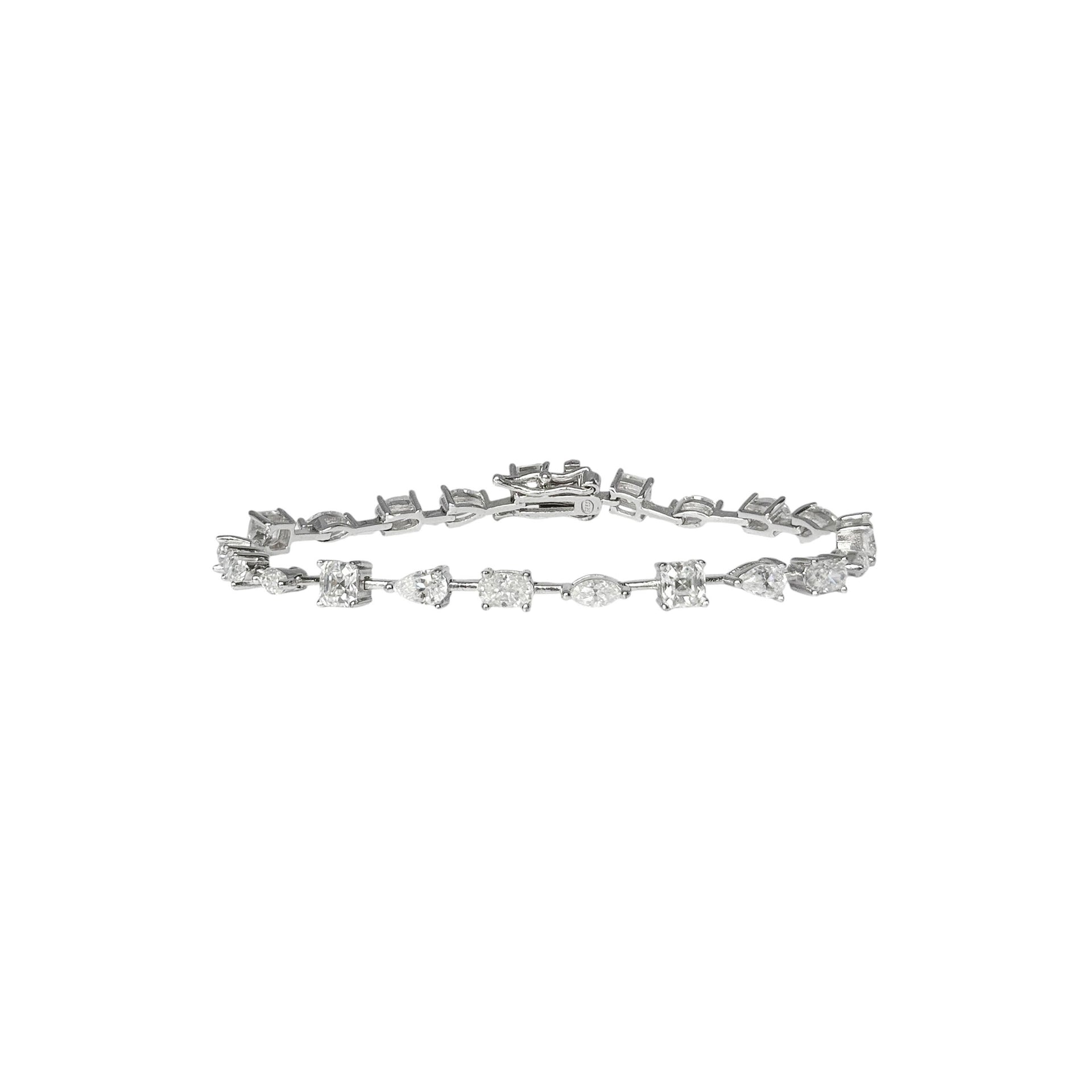 Cut Moissanite Tennis Bracelet