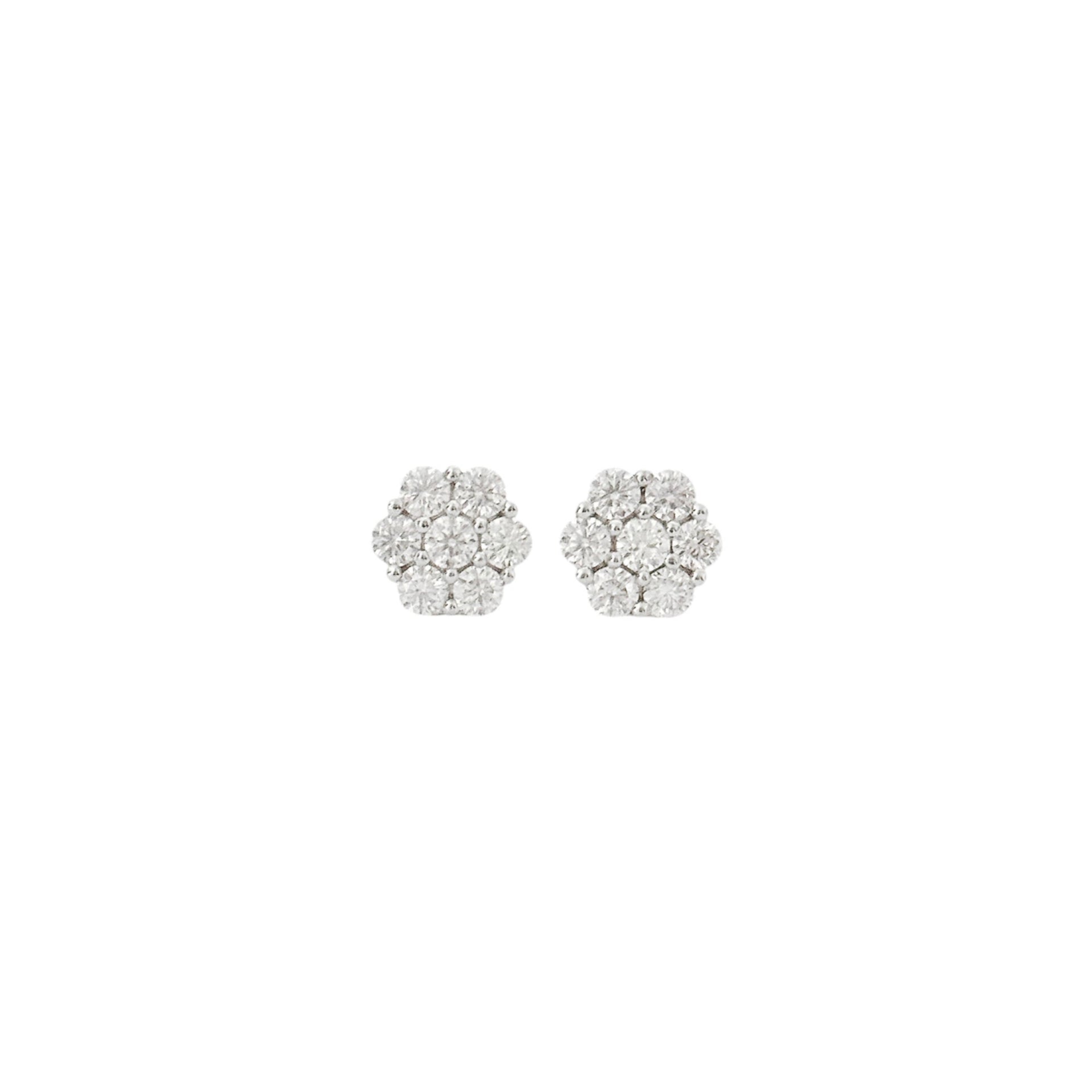 Moonflower Moissanite Earrings