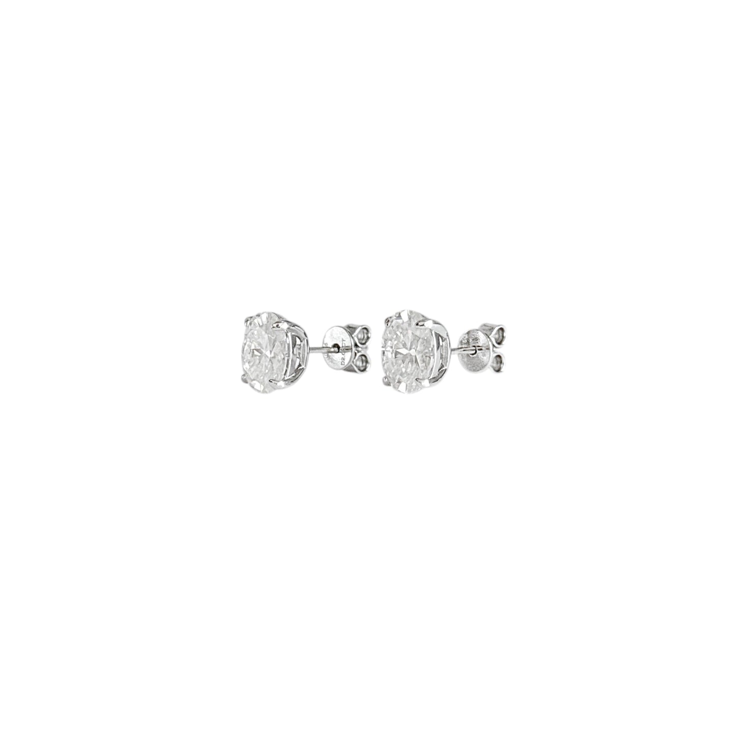 Oval Cut Stud Earrings