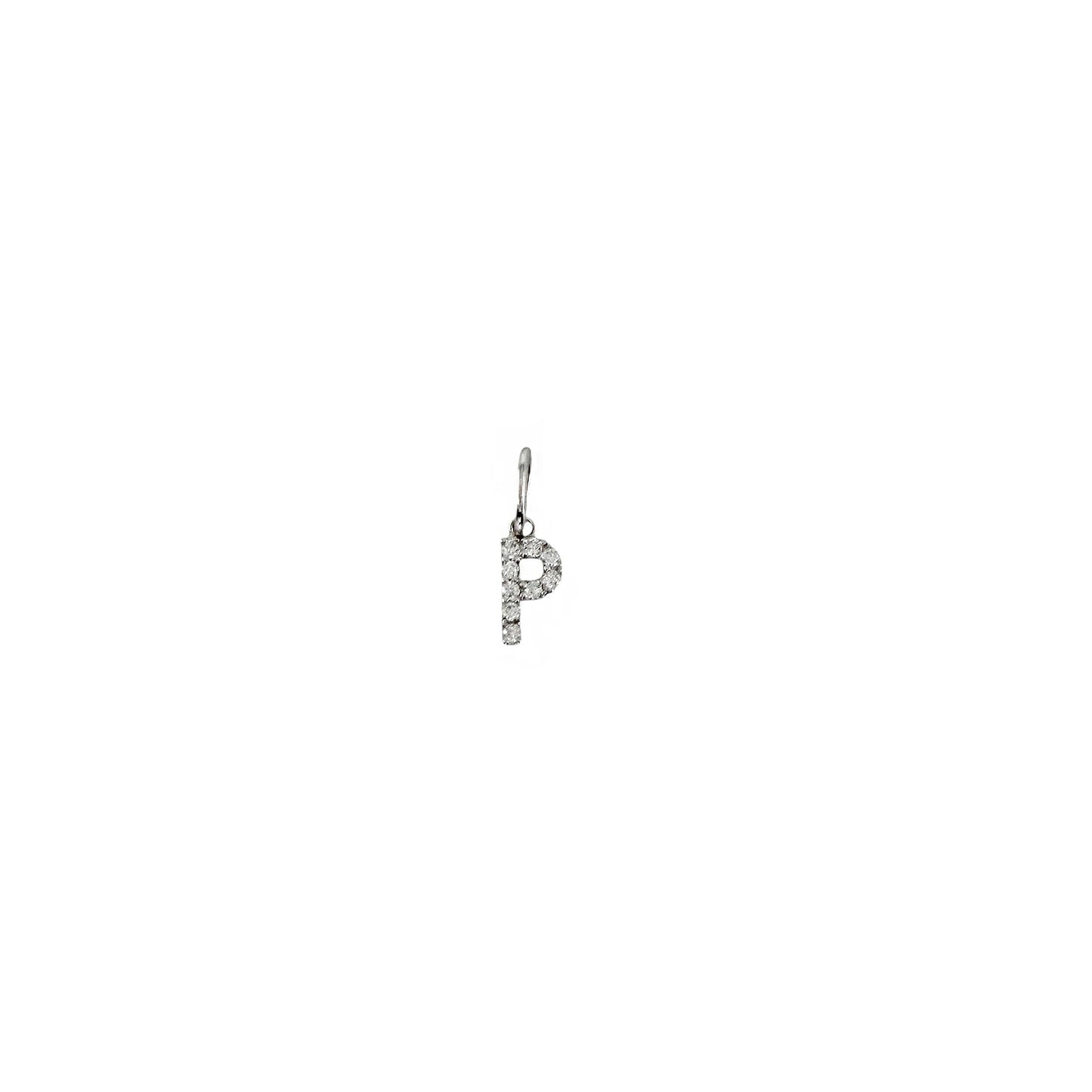Letter Moissanite Pendant Necklace