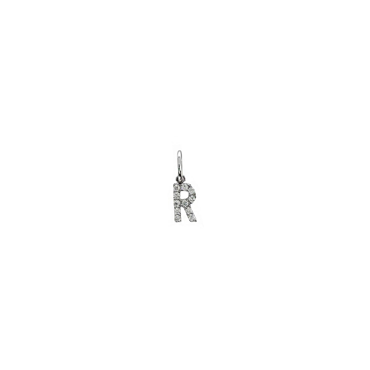 Letter Moissanite Pendant Necklace