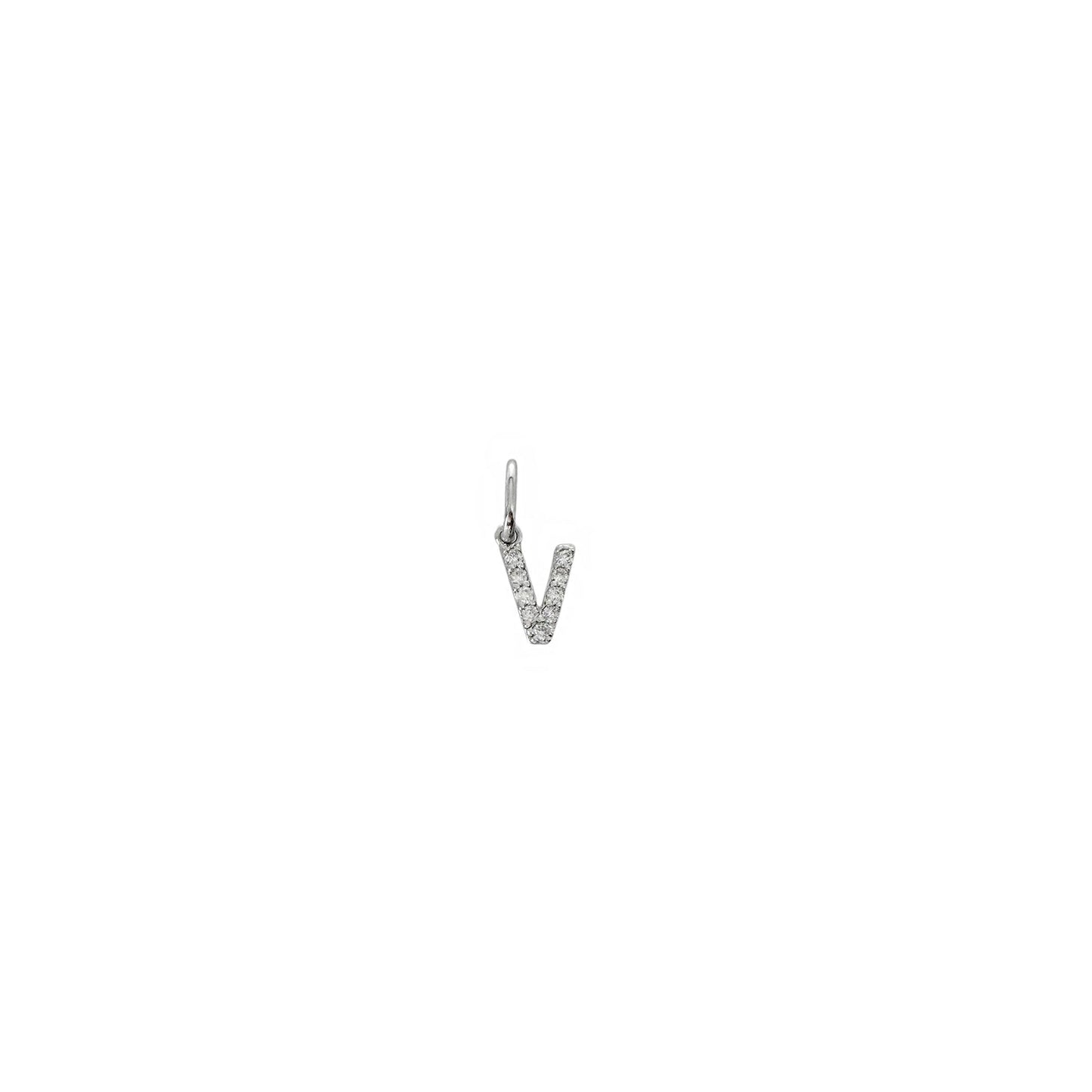 Letter Moissanite Pendant Necklace