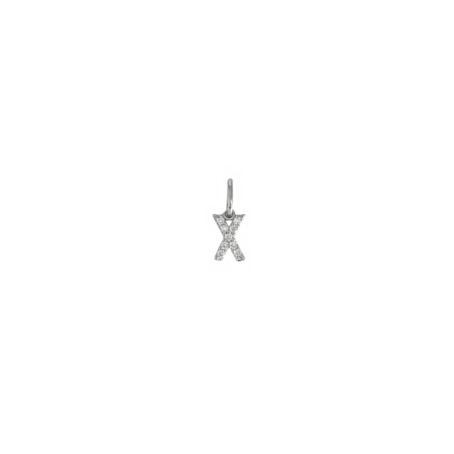 Letter Moissanite Pendant Necklace