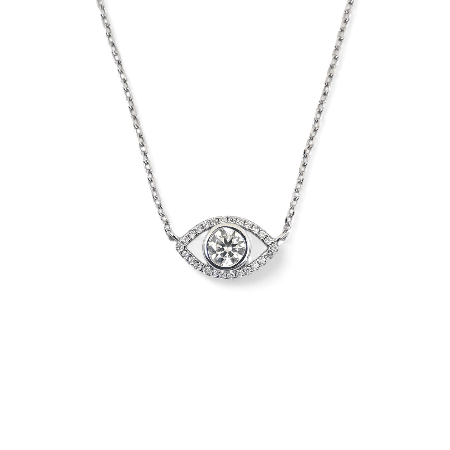 Evil Eye Moissanite Necklace