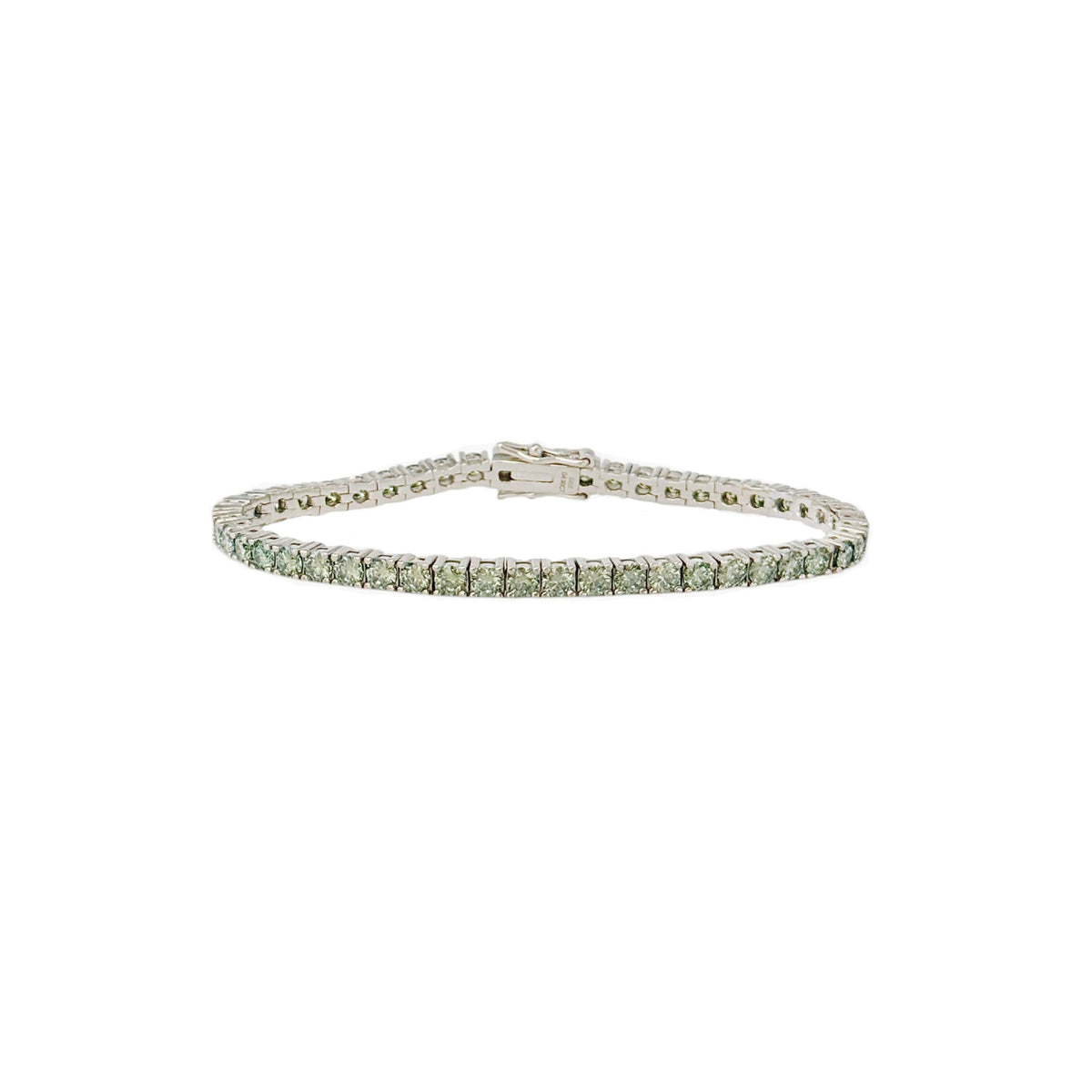 Green Moissanite Tennis Bracelet