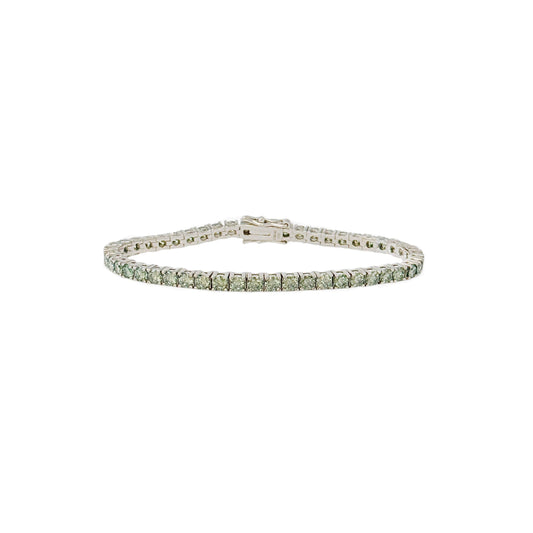 Green Moissanite Tennis Bracelet