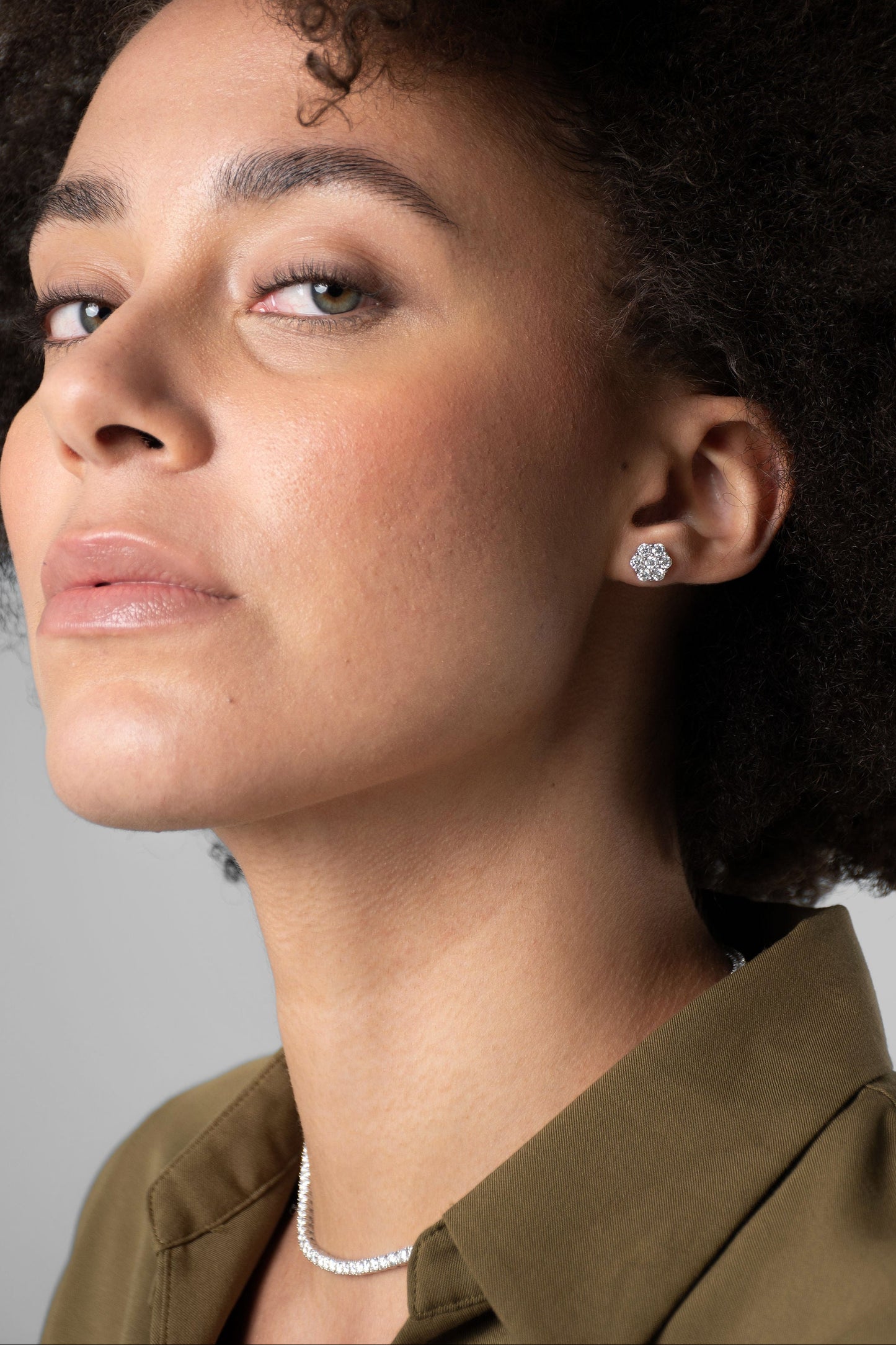 Moonflower Moissanite Earrings