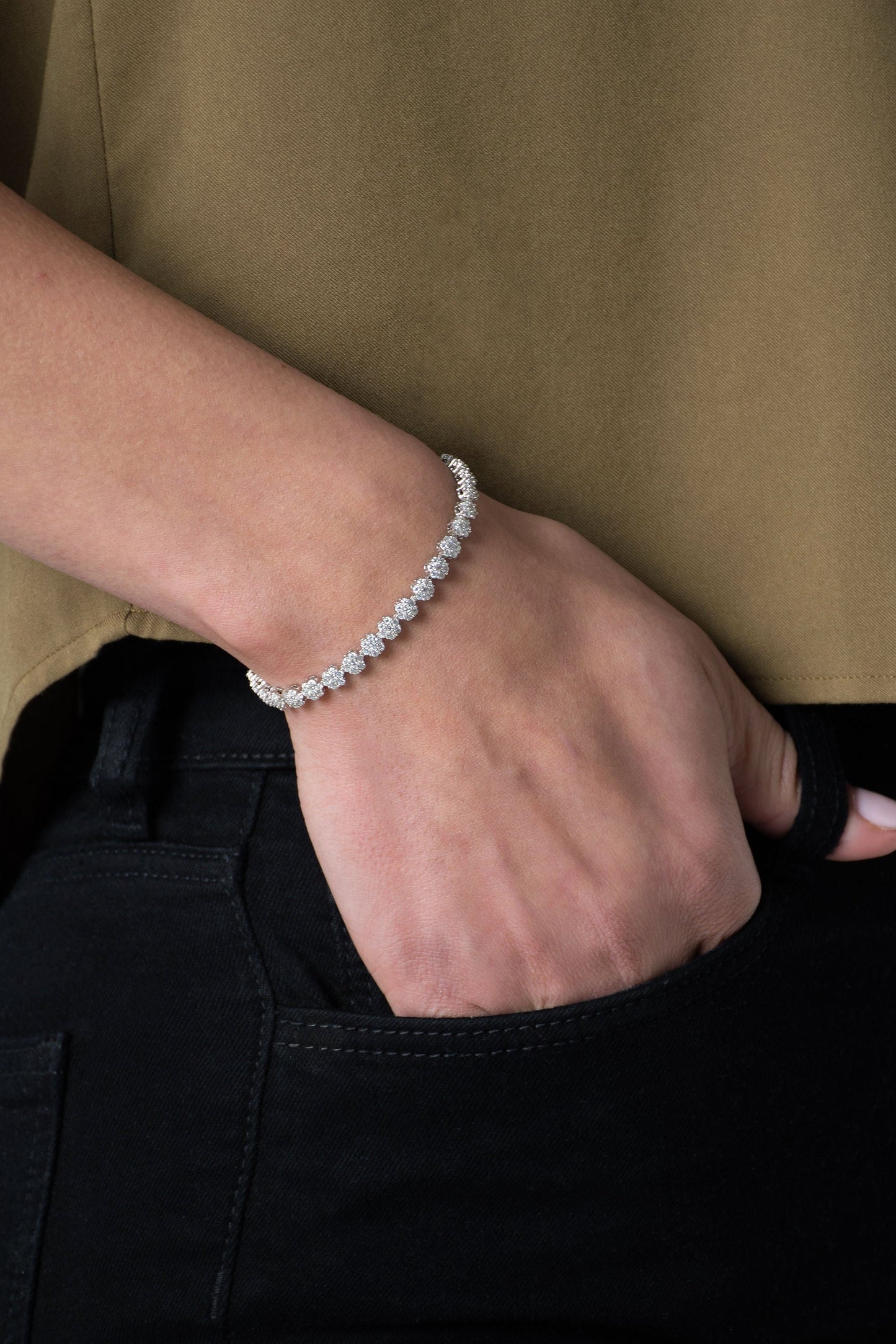 Moonflower Moissanite Bracelet