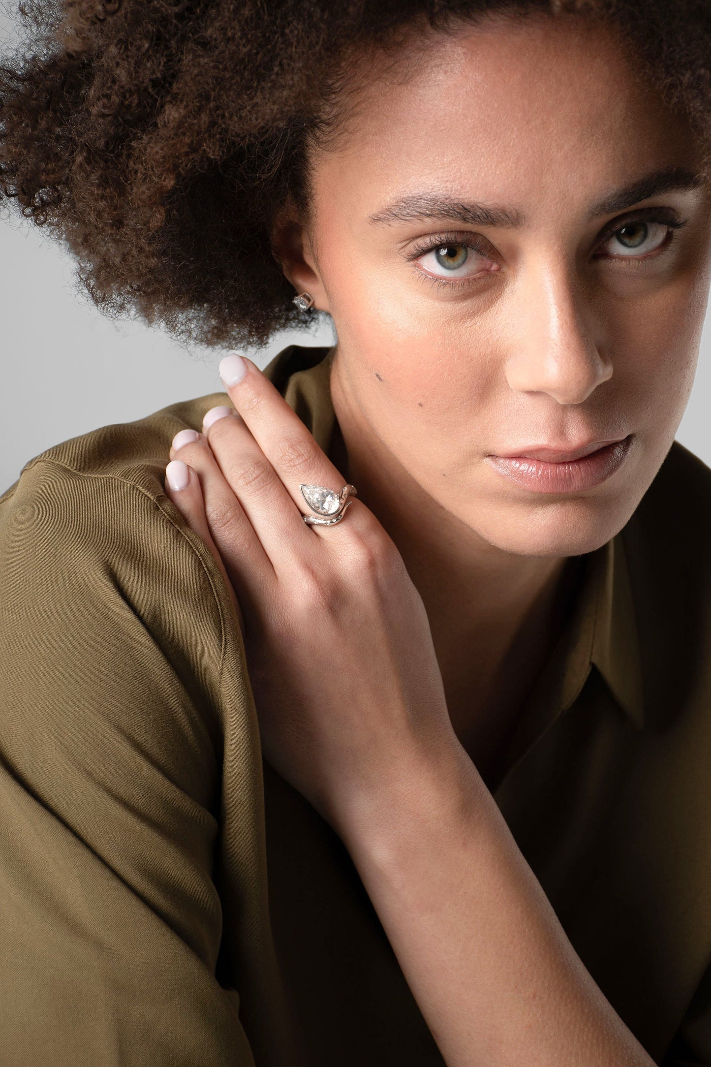 Ouroboros Pear Moissanite Ring - Limited Edition