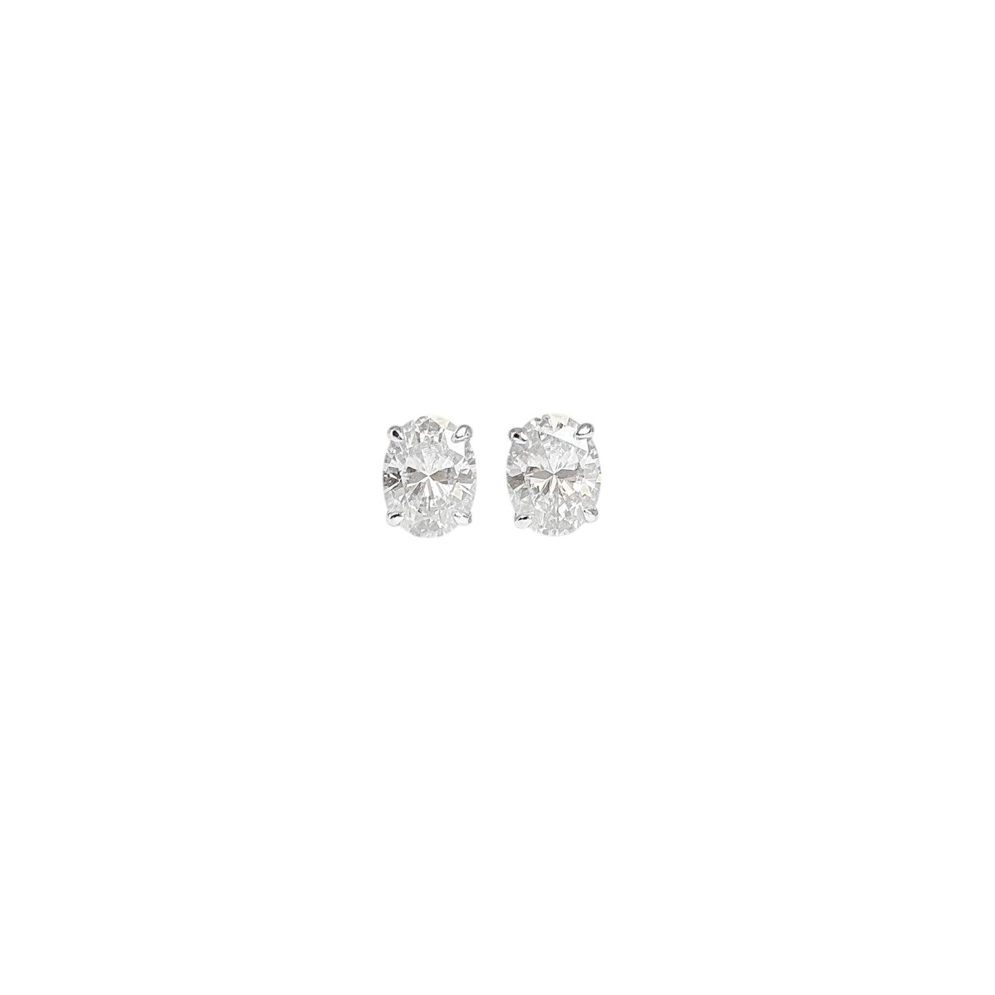 Oval Cut Stud Earrings