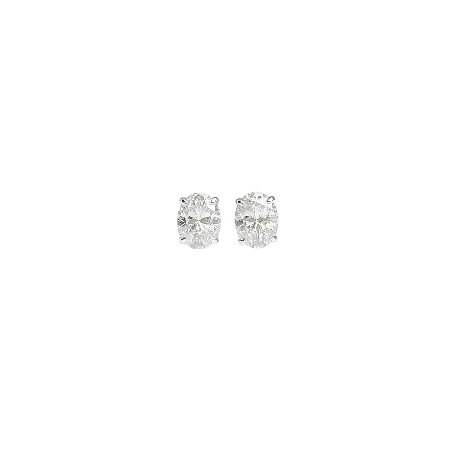 Oval Cut Stud Earrings