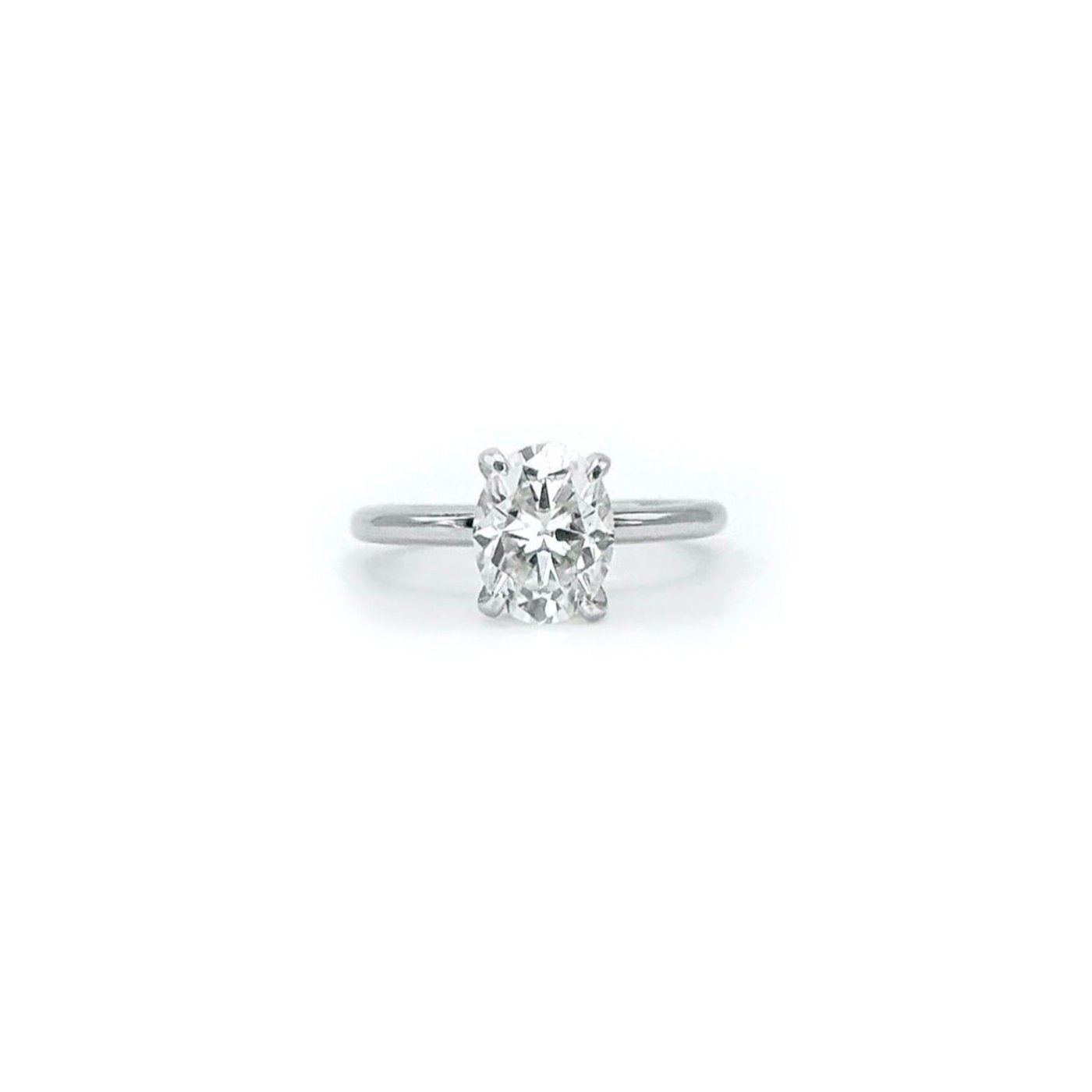 Oval Cut Moissanite Ring