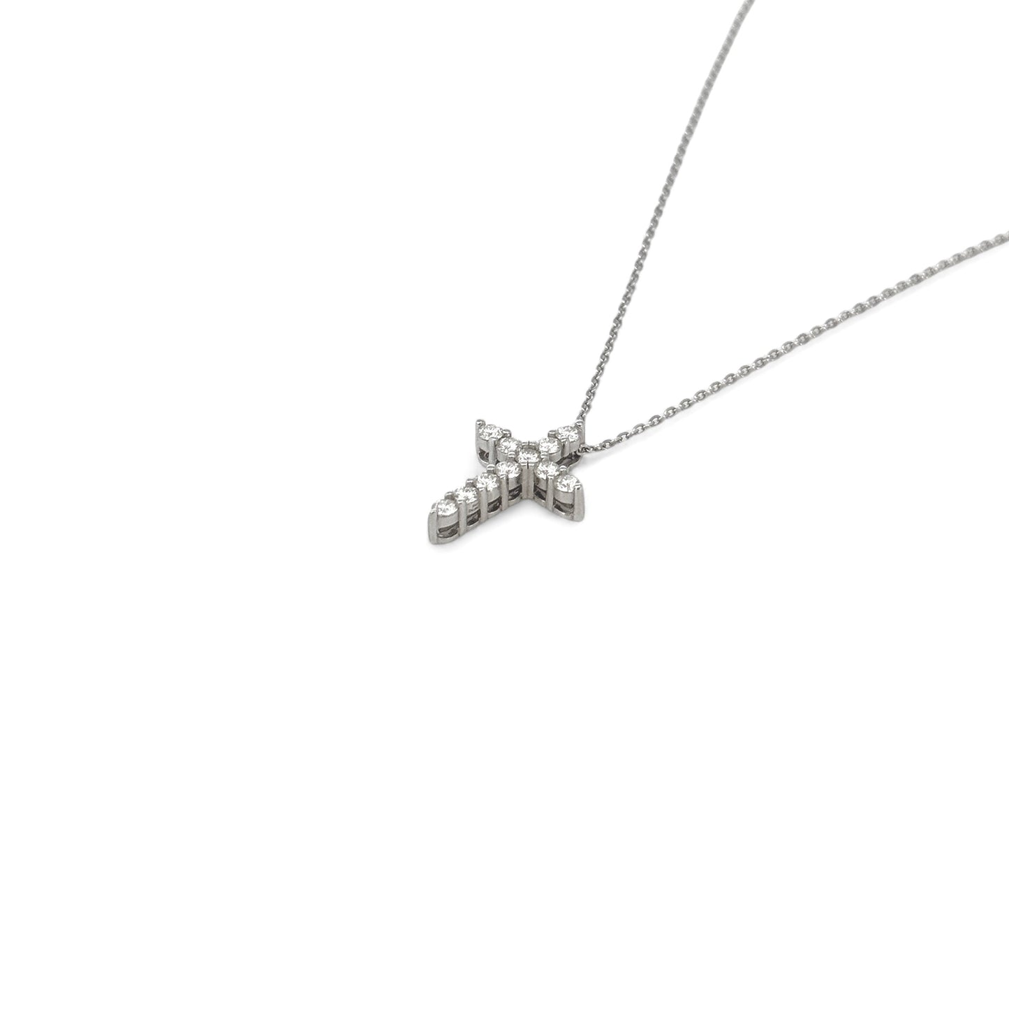 Cross Moissanite Necklace