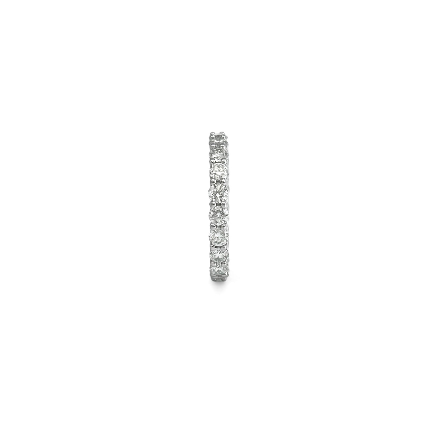 Round Cut Moissanite Eternity Band