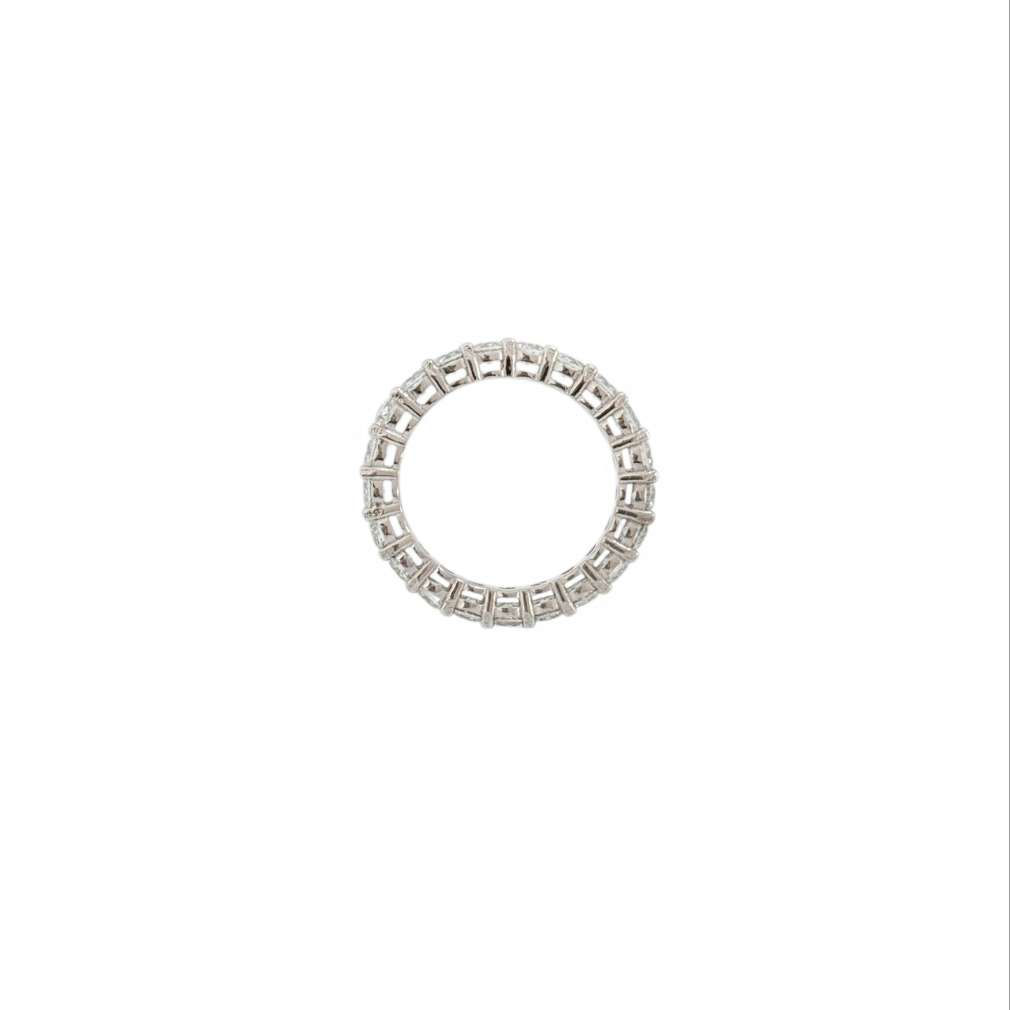 Round Cut Moissanite Eternity Band