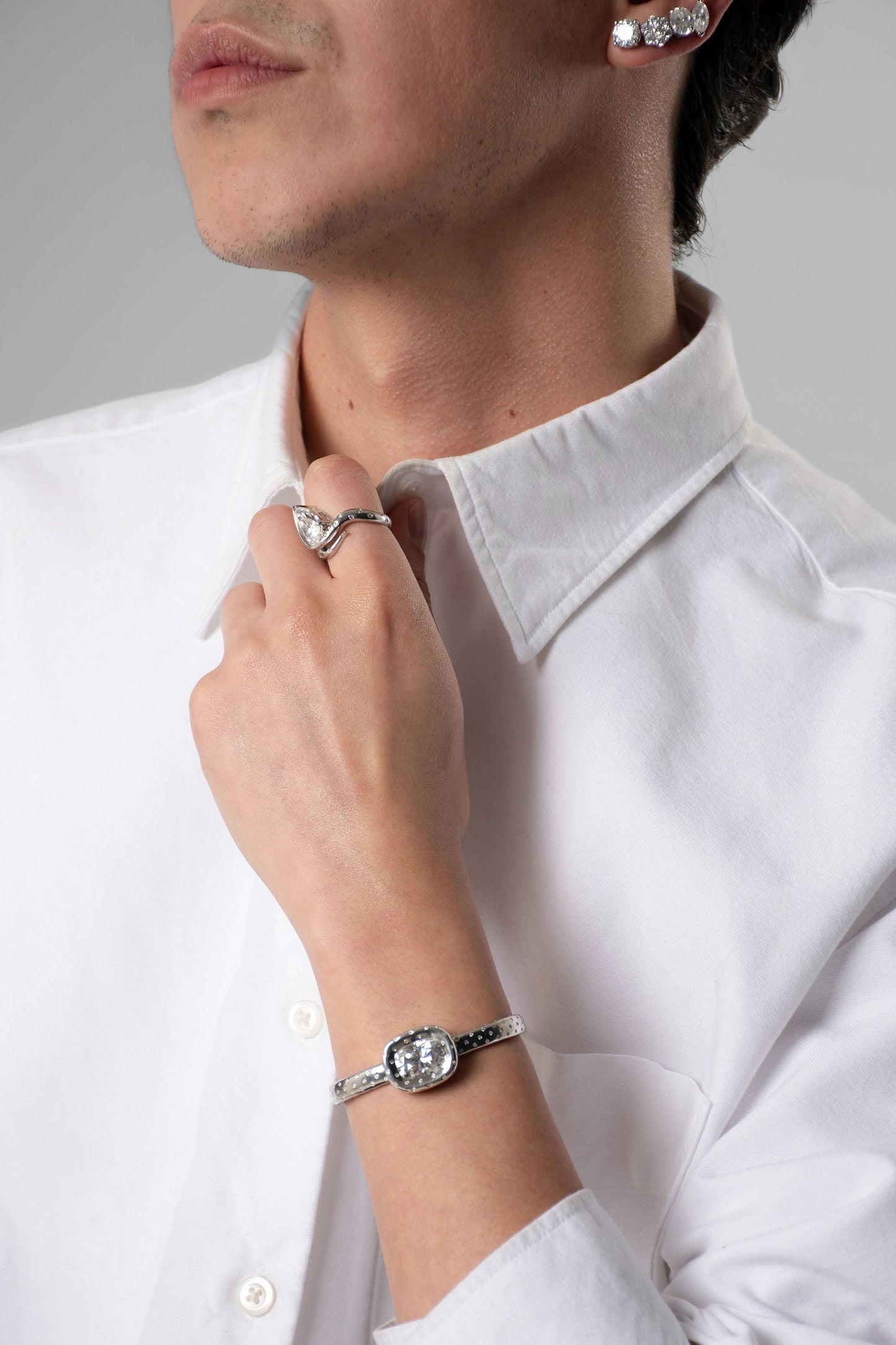 Time Moissanite Bangle